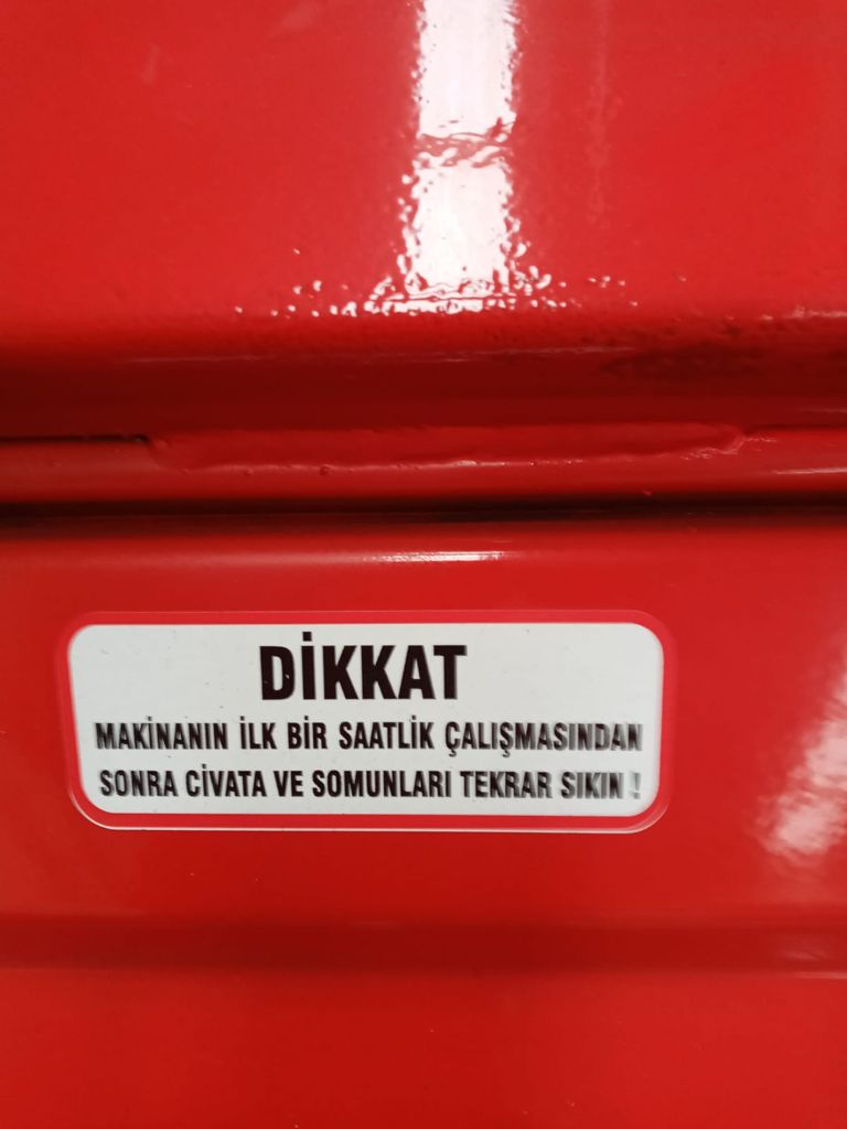 Makine Uyarı Etiketleri